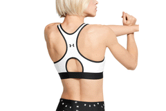 Under Armour Mid Keyhole Graphic Sports Bra