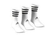 Adidas 3 Stripes Cushioned Crew Socks 3 Pack