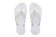 Havaianas Feminina Slim Preto White