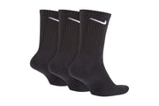 nike cushion crew socks black