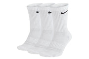 nike cushion crew socks white