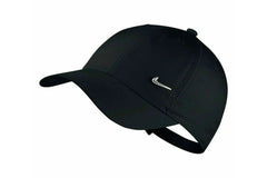 nike metal swoosh cap black